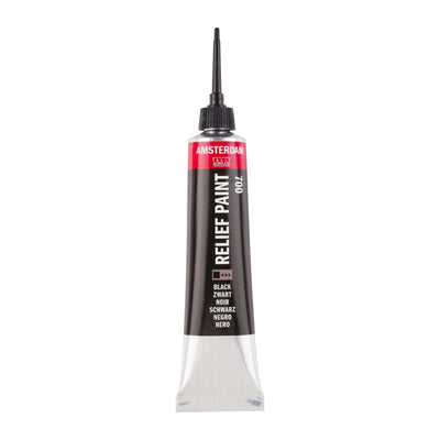 Amsterdam Relief Paint 20 ml - Black #700
