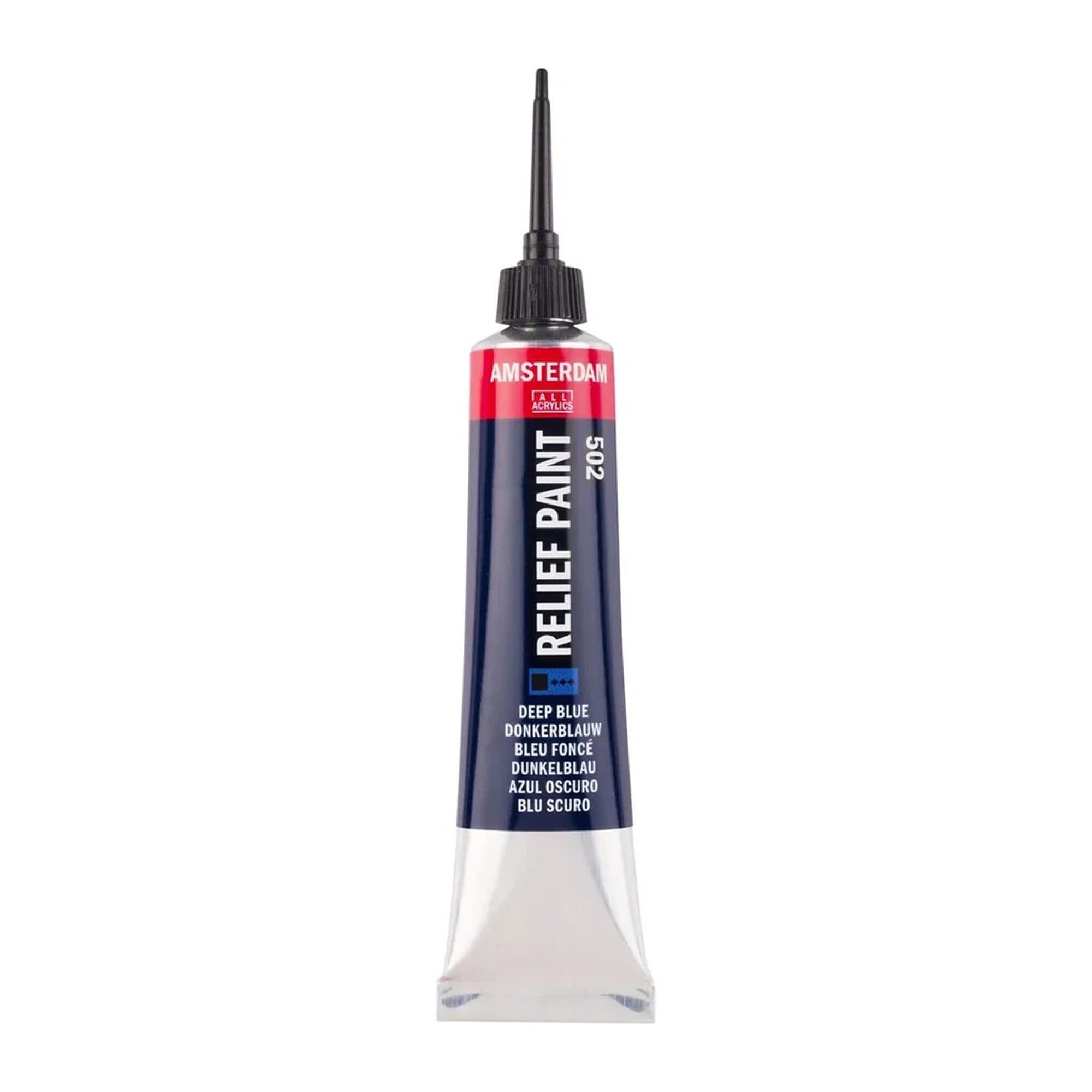 Amsterdam Relief Paint 20 ml - Deep Blue #502