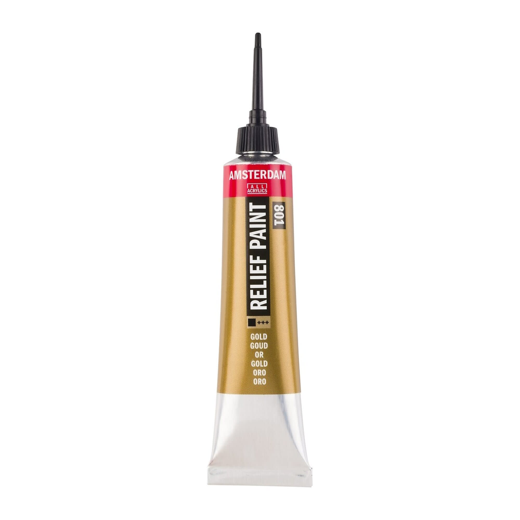 Amsterdam Relief Paint 20 ml - Gold #801