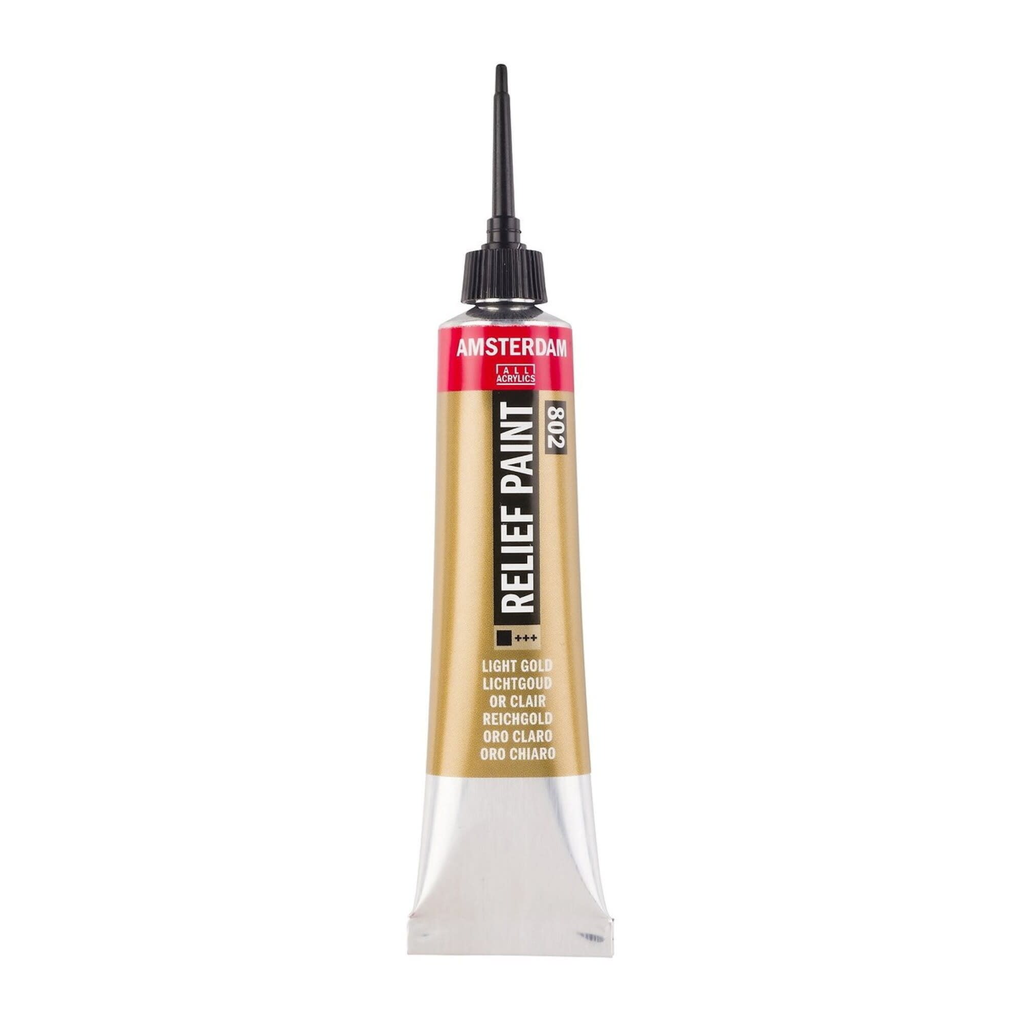 Amsterdam Relief Paint 20 ml - Light gold #802