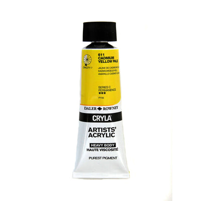 Cryla Artists' Akrylfärg 75 ml - Cadmium Yellow Pale #611