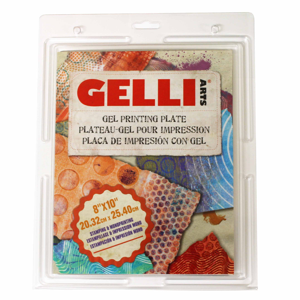 Gelli Arts Gelli Plate gelplatta 8 x 10 tum, originalförpackning, GTIN 013964349221