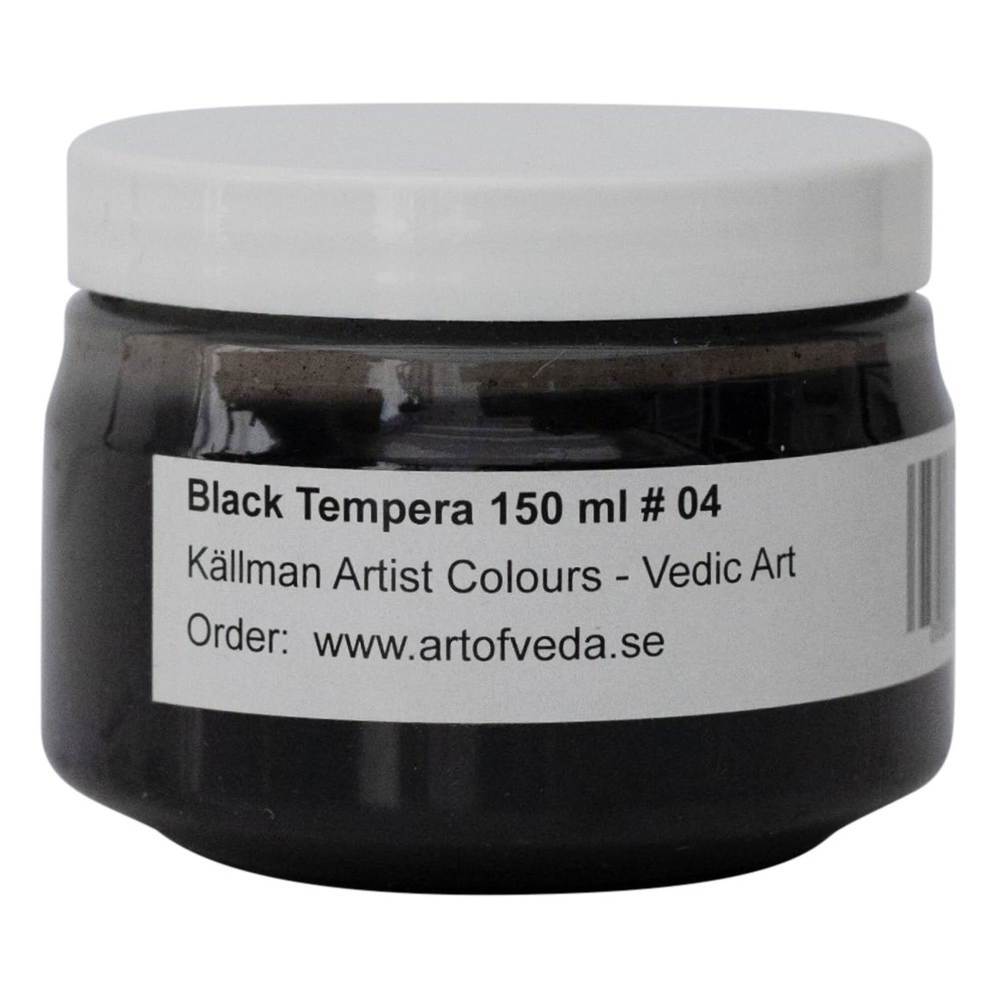 Källman Artists Color Temperafärg 150 ml - Black Lunar Nodes #04