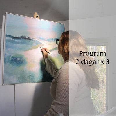 Målarkursprogram Vedic Art Grund - 3 helger - Måla Fritt