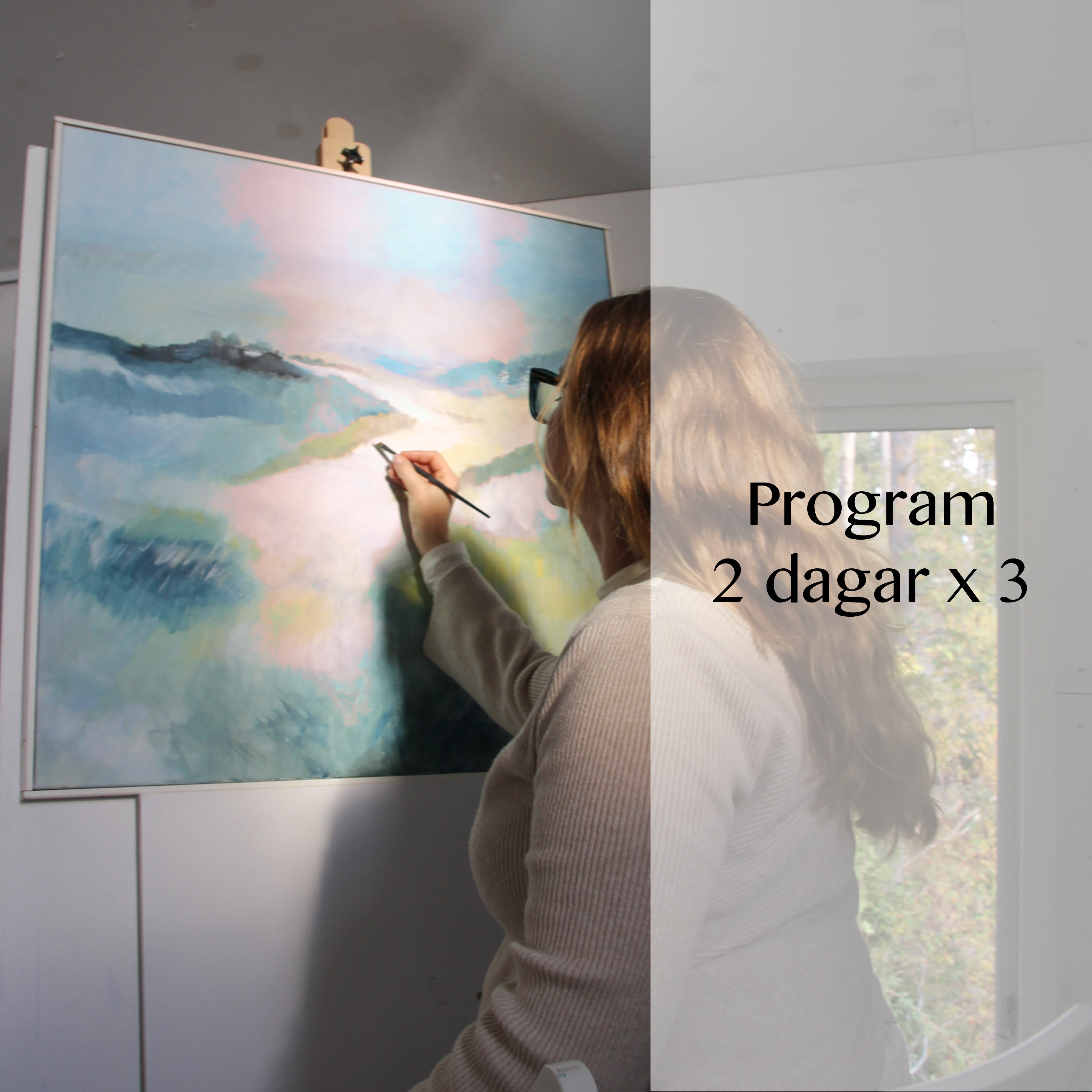 Målarkursprogram Vedic Art Grund - 3 helger - Måla Fritt