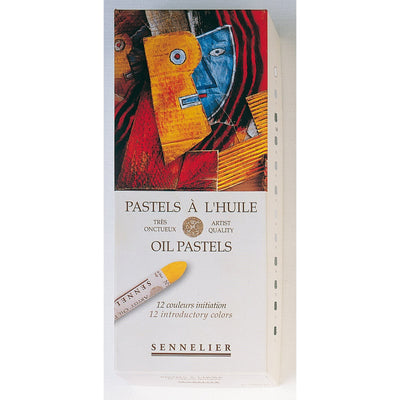 Sennelier Oil Pastel Set 5 ml - 12 st - Introductory Set fargprov