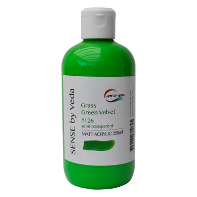 SENSE by Veda Akrylfärg 250 ml - Grass Green Velvet #126