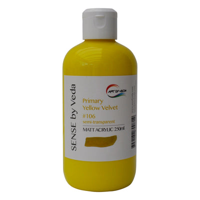 SENSE by Veda Akrylfärg 250 ml - Primary Yellow Velvet #106