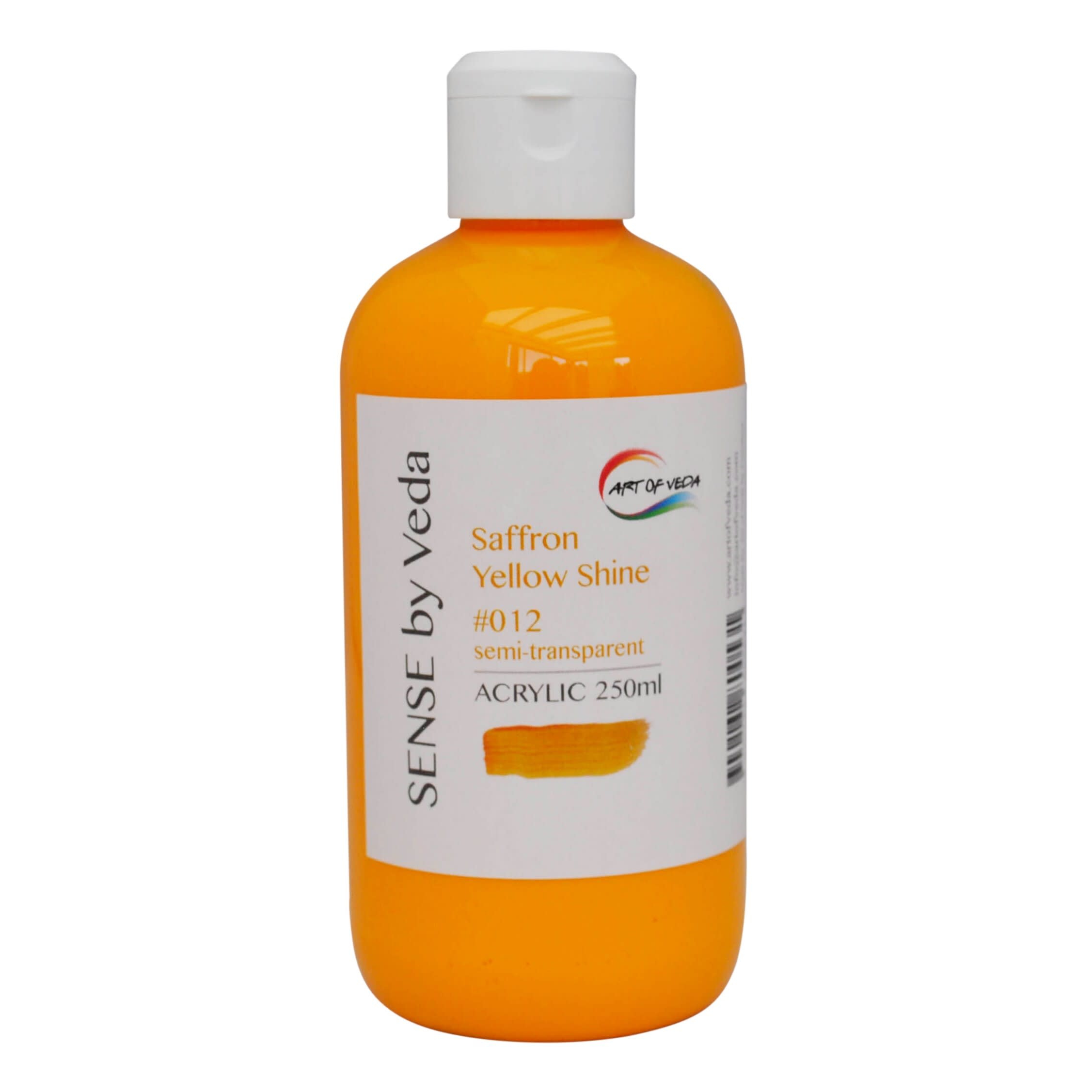 SENSE by Veda Akrylfärg 250 ml - Saffron Yellow Shine #012