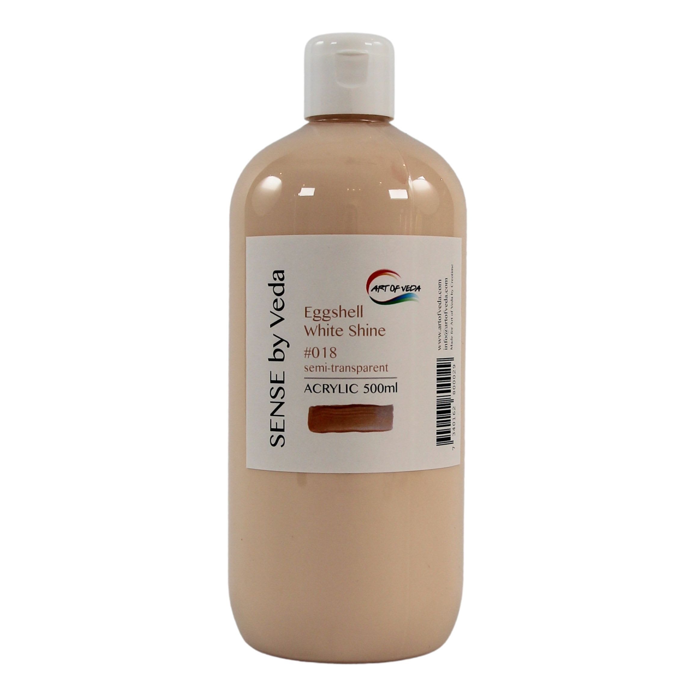 SENSE by Veda Akrylfärg 500ml - Eggshell White Shine #018