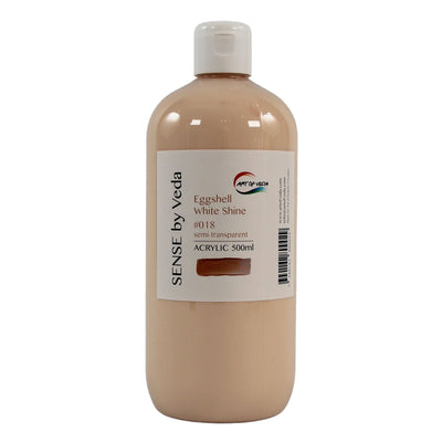 SENSE by Veda Akrylfärg 500ml - Eggshell White Shine #018