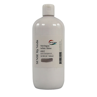 SENSE by Veda Akrylfärg 500ml - Meringue White Shine #002