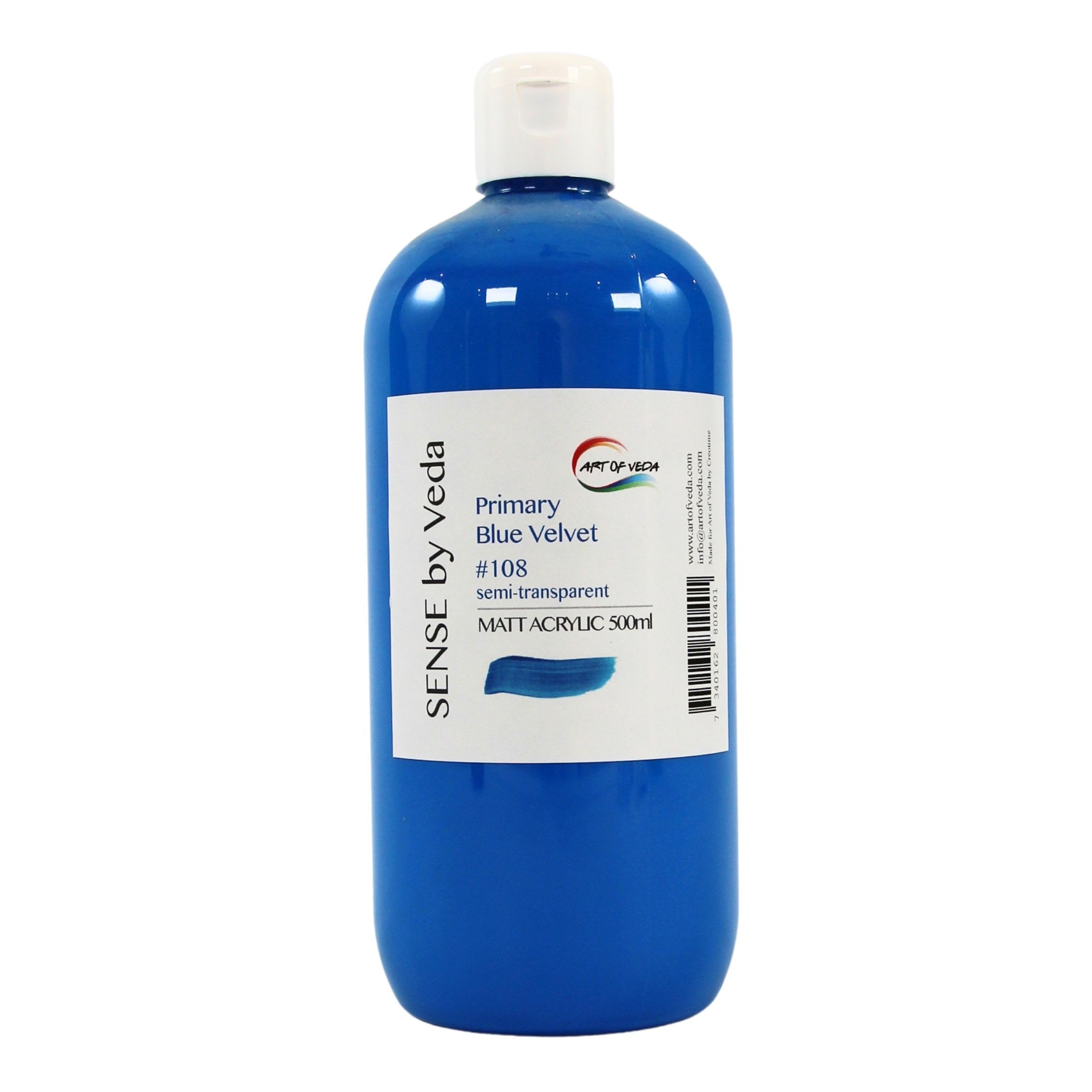SENSE by Veda Akrylfärg 500ml - Primary Blue Velvet #108