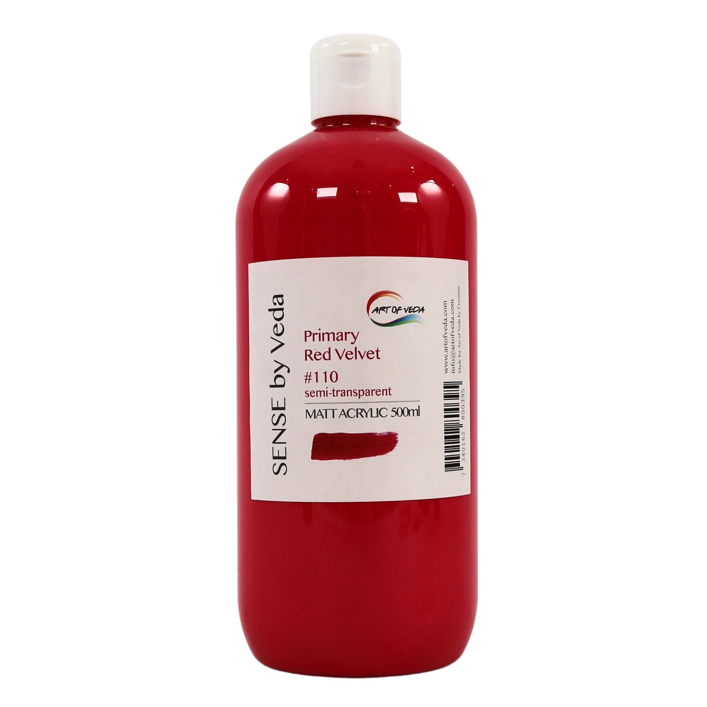 SENSE by Veda Akrylfärg 500ml - Primary Red Velvet #110