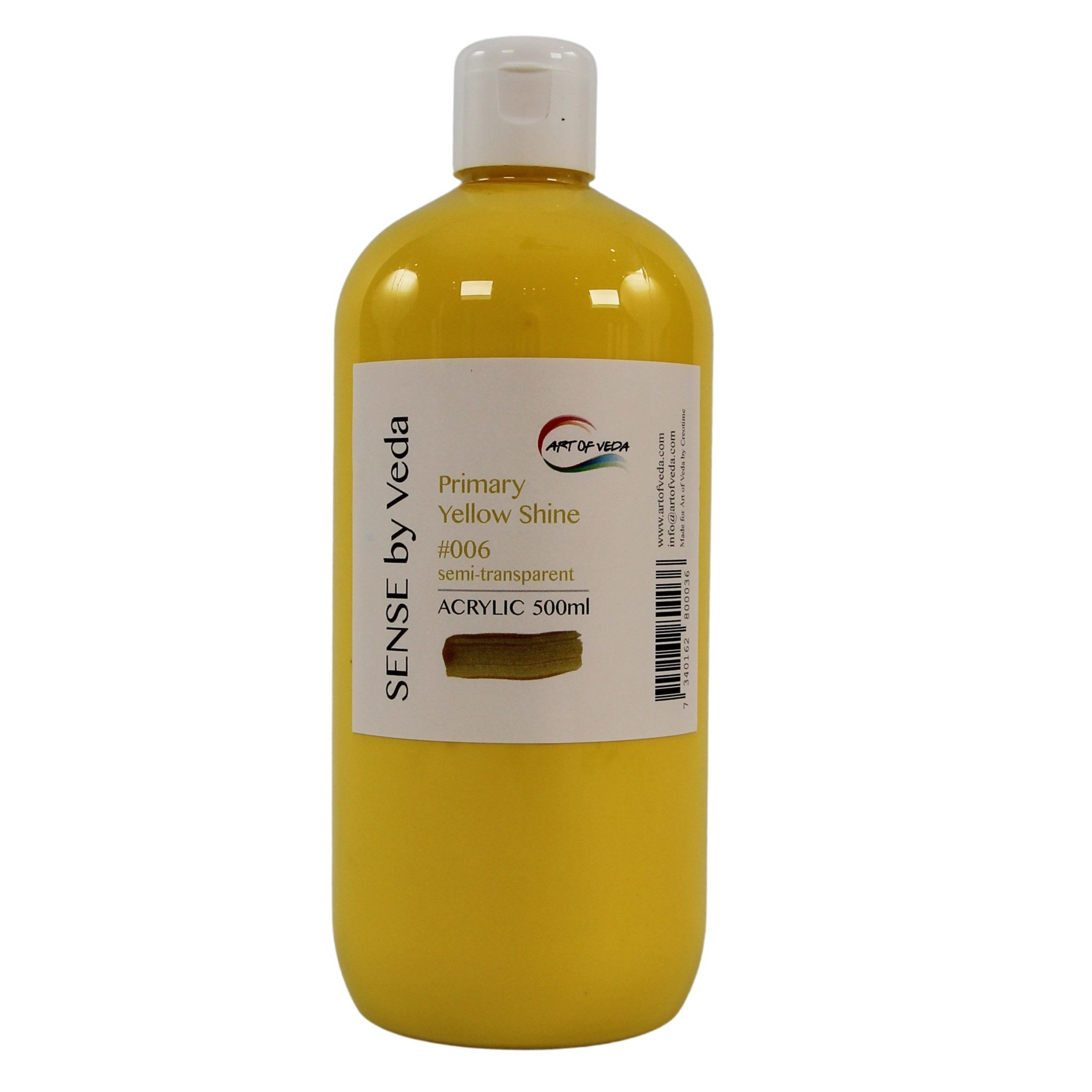 SENSE by Veda Akrylfärg 500ml - Primary Yellow Shine #006