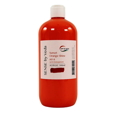 SENSE by Veda Akrylfärg 500ml - Sunset Orange Shine #014