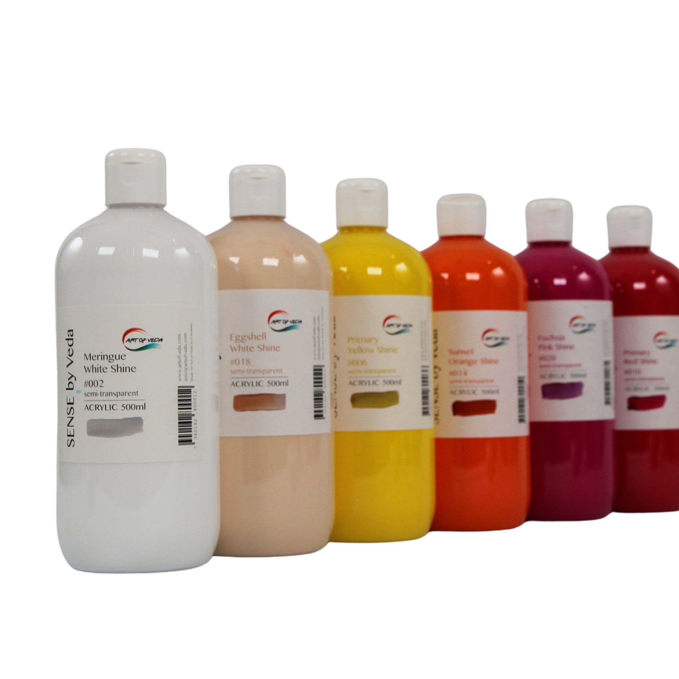 SENSE by Veda Akrylfärgset - 500 ml - Basfärger - 14 st