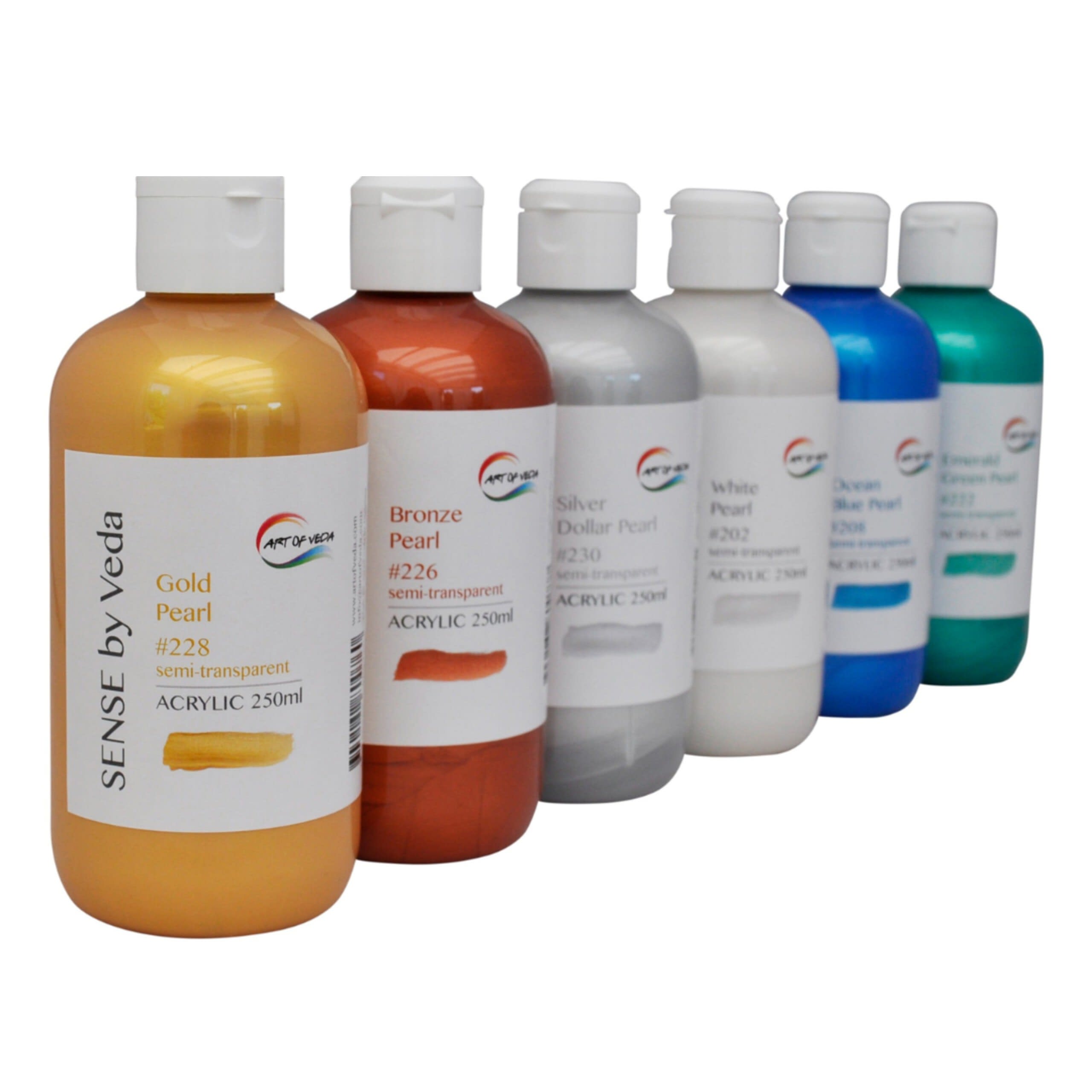 SENSE by Veda Akrylfärgset - Pearl - 5 x 250 ml
