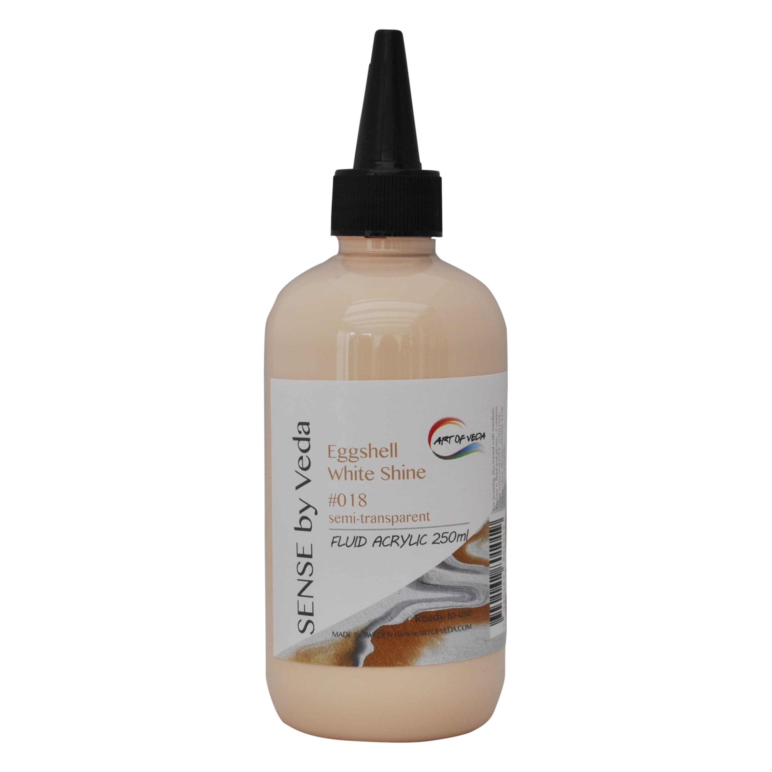 SENSE by Veda FLUID akrylfärg 250ml - Eggshell White Shine #018