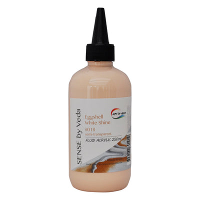 SENSE by Veda FLUID akrylfärg 250ml - Eggshell White Shine #018