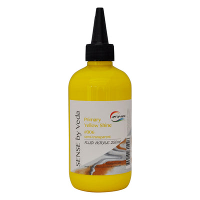 SENSE by Veda FLUID akrylfärg 250ml - Primary Yellow Shine #006