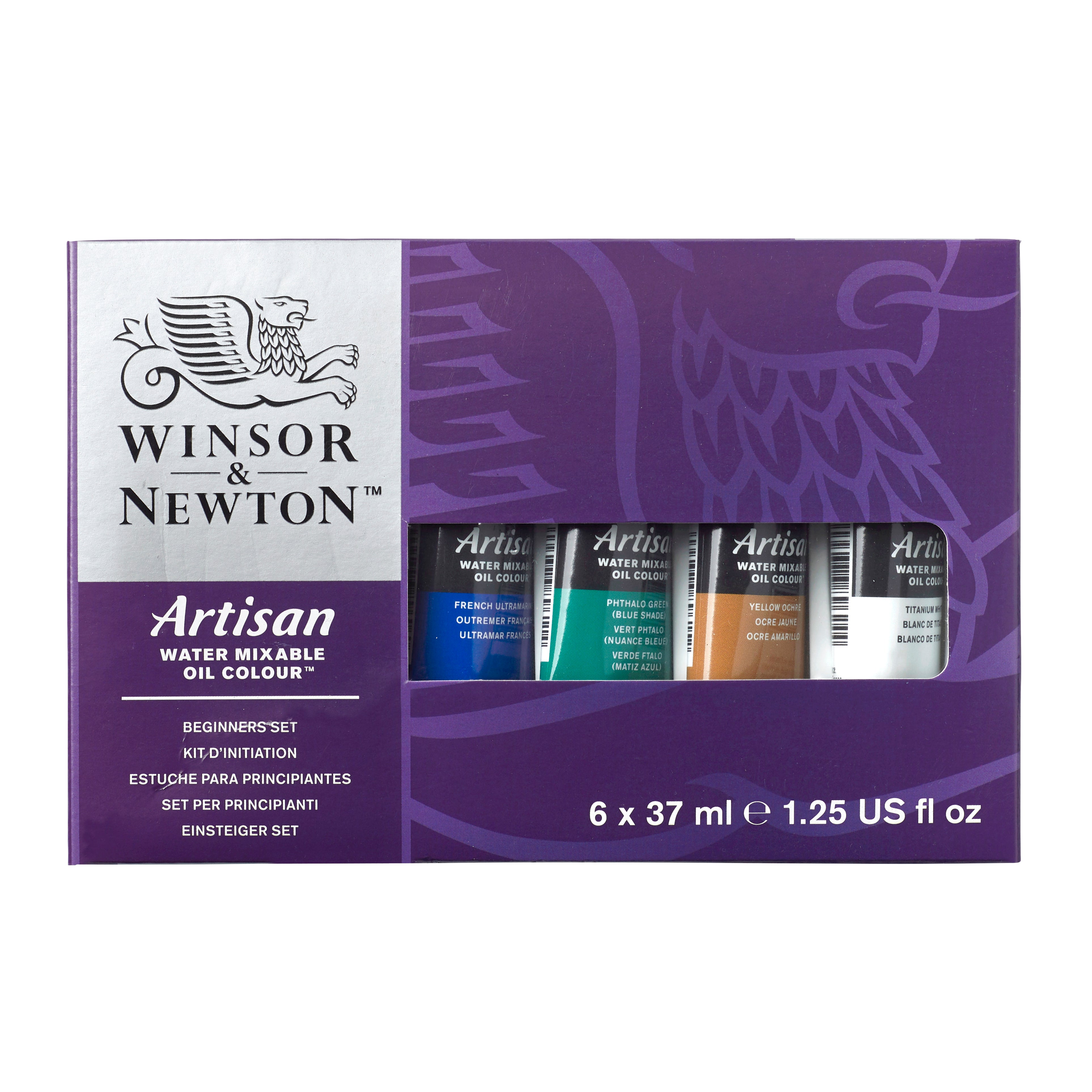Winsor & Newton Artisan Water Mixable Oil Colour Beginners Set - 6 x 37 ml - Oljefärg